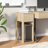 Sonoma Eiche Computerturm-Rollcontainer mit Schublade Elfia 30x44x74cm