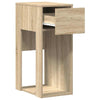 Sonoma Eiche Computerturm-Rollcontainer mit Schublade Elfia 30x44x74cm