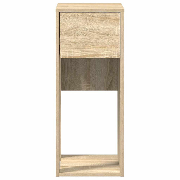 Sonoma Eiche Computerturm-Rollcontainer mit Schublade Elfia 30x44x74cm
