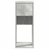 Computer-Tower-Ständer Elfia mit Box, Betonoptik grau, 30x44x74cm