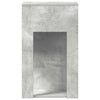 Computer-Tower-Ständer Elfia mit Box, Betonoptik grau, 30x44x74cm