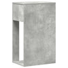 Computer-Tower-Ständer Elfia mit Box, Betonoptik grau, 30x44x74cm
