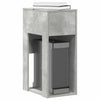 Computer-Tower-Ständer Elfia mit Box, Betonoptik grau, 30x44x74cm