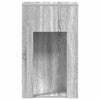 Grauer Computer-Tower-Ständer mit Schublade Elfia 30x44x74cm