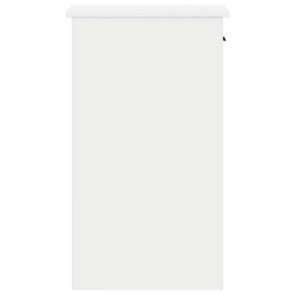 Weißer Computerturm-Ständer mit Schublade Lidya 35x45x77cm
