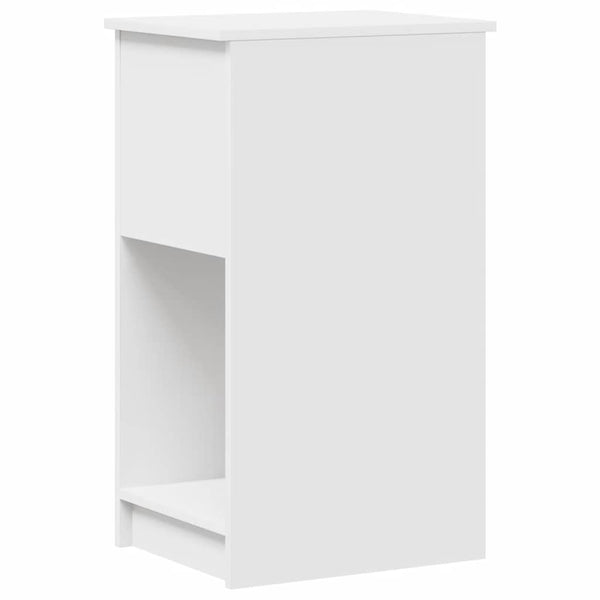 Weißer Computerturm-Ständer mit Schublade Lidya 35x45x77cm