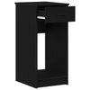 Schwarzer Computer-Tower-Ständer mit Schublade Lidya 35x45x77cm