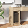 Sonoma-Eiche Computertower-Stand mit Schublade Lidya 35x45x77cm