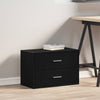 Schwarzer Eichenschrank Anastasiadu 60x31x40cm (mit 2 Schubladen, Holz)