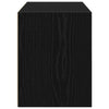 Schwarzer Eichenschrank Anastasiadu 60x31x40cm (mit 2 Schubladen, Holz)