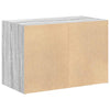 Grauer Schrank Anastasiadu 60x31x40cm (mit 2 Schubladen in Sonoma-Eiche)