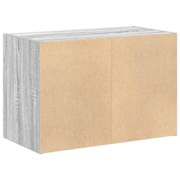 Grauer Schrank Anastasiadu 60x31x40cm (mit 2 Schubladen in Sonoma-Eiche)