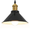 Schwarze Hängelampe Emilius Ø 22cm (höhenverstellbar E27 glänzend)