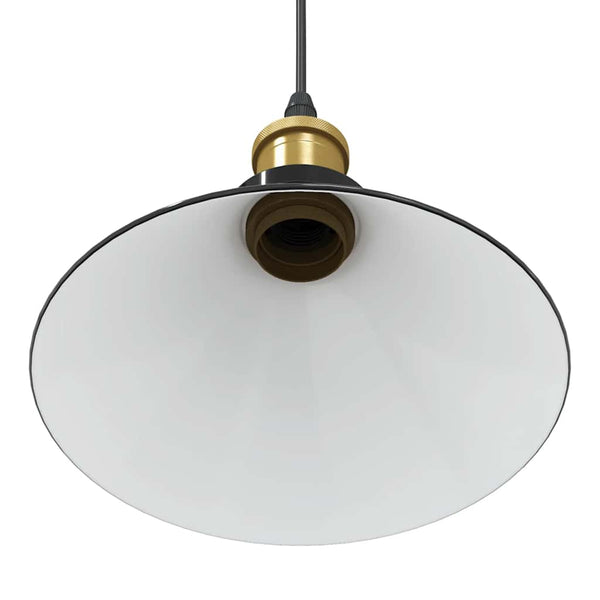 Schwarze Hängelampe Emilius Ø 22cm (höhenverstellbar E27 glänzend)