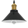 Schwarze Hängelampe Emilius Ø 22cm (höhenverstellbar E27 glänzend)