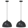Schwarze Hängeleuchten Dilechi Ø30cm (2 Stk. höhenverstellbar E27 Metall)