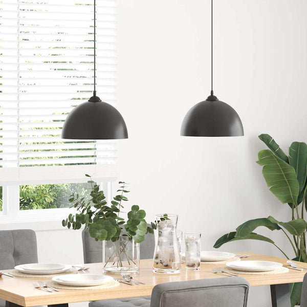 Schwarze Hängeleuchten Dilechi Ø30cm (2 Stk. höhenverstellbar E27 Metall)