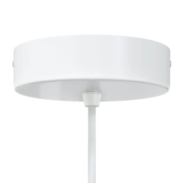 Weiße Pendelleuchten Dilechi Ø30cm (2 Stück, höhenverstellbar, E27)