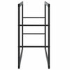 Musta polttopuuteline Enon 55x30x61cm (teräs)