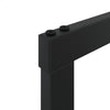 Musta polttopuuteline Enon 55x30x61cm (teräs)
