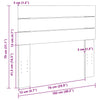 Kopfteil Evis 100 cm (Massivholz Eiche)