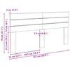 Bettkopfteil Evis 135 cm (Massivholz Eiche)