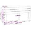 Kopfteil Evis 180cm (massive Eiche)