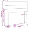 Kopfteil Evis 80cm (Massivholz Eiche)