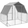 Verzinkter Hühnerauslauf mit Dach Ghorghita 2,5x2x2,25 m (Stahl)