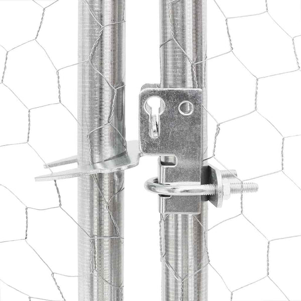 Verzinkter Hühnerauslauf mit Dach Ghorghita 2,5x2x2,25 m (Stahl)