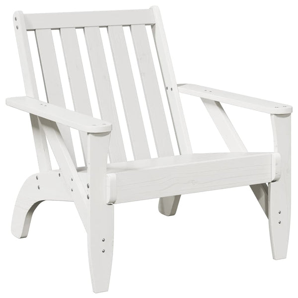 Weiße Garten-Adirondack-Stühle Antinea 75x77x77cm (2 Stk.)
