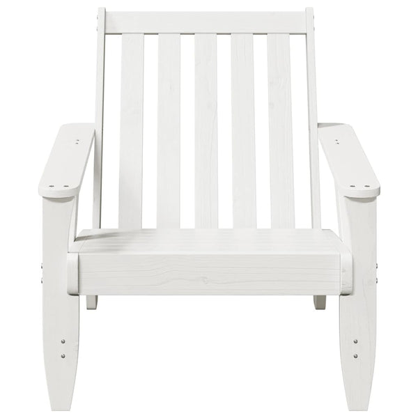 Weiße Garten-Adirondack-Stühle Antinea 75x77x77cm (2 Stk.)
