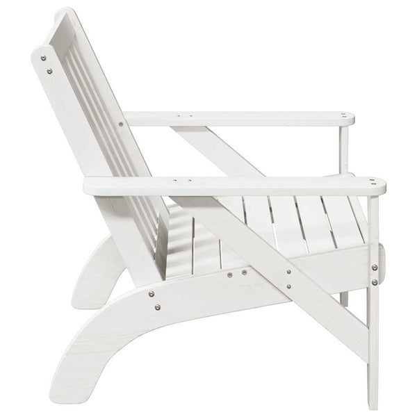 Weiße Garten-Adirondack-Stühle Antinea 75x77x77cm (2 Stk.)