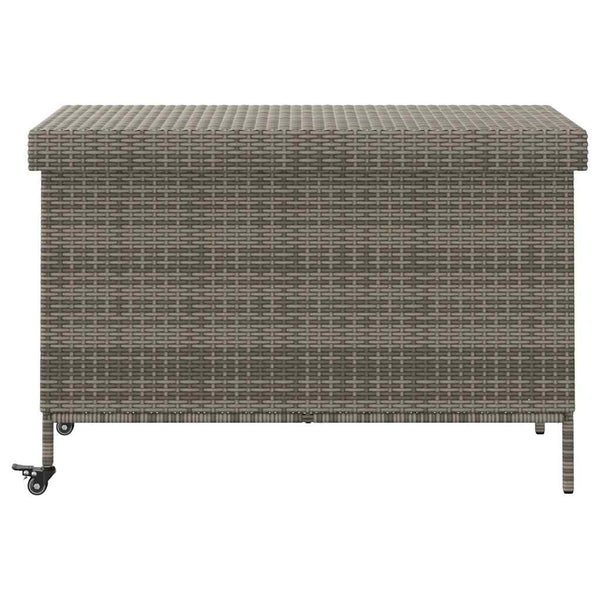Graue Gartenaufbewahrungsbox auf Rädern Nefeot 110x55x73cm