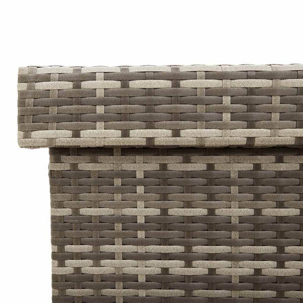 Graue Gartenaufbewahrungsbox auf Rädern Nefeot 110x55x73cm