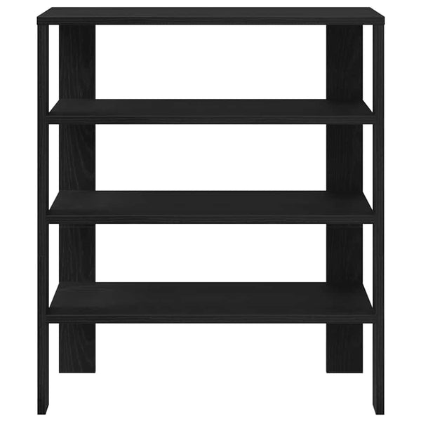 Schuhregal Mertlik, schwarz, 61x32x70cm (Holz)