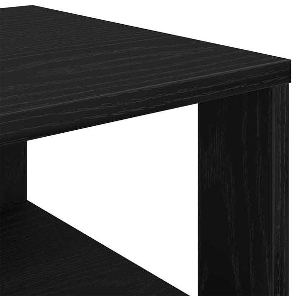 Schuhregal Mertlik, schwarz, 61x32x70cm (Holz)