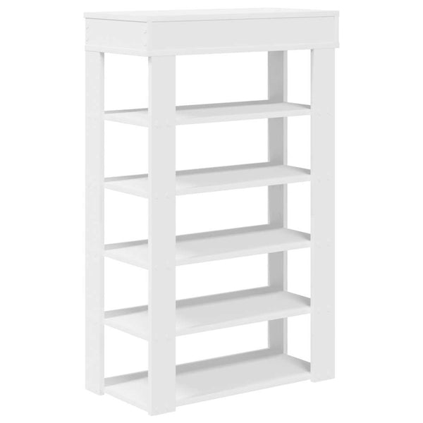 Weißer Schuhschrank Magneriu 60x30x98cm (Holz)