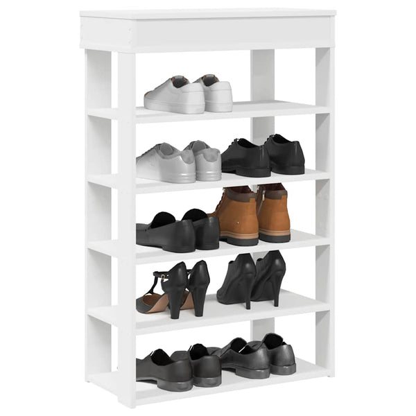 Weißer Schuhschrank Magneriu 60x30x98cm (Holz)