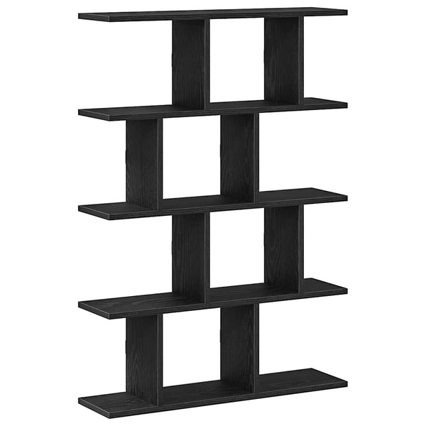 Schwarzes Wandregal Nada, 12 Fächer (Holz)
