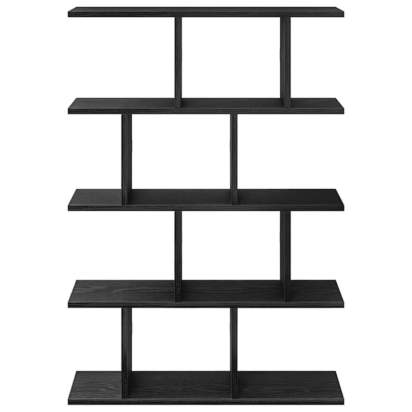 Schwarzes Wandregal Nada, 12 Fächer (Holz)
