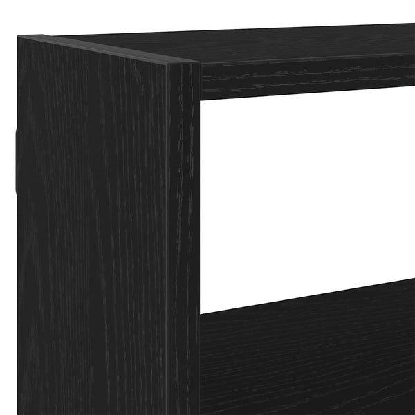 Schwarzes Wandwürfelregal Dobrivoi (7 Fächer, Holz)