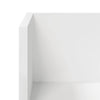 Weißes Wandregal Reghini 75x16,5x16,5cm (2 Stück Spanplatte)
