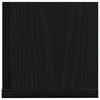 Schwarzes Wandregal Reghini 75x16,5x16,5cm (2 Stück Spanplatte)