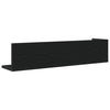 Schwarzes Wandregal Reghini 75x16,5x16,5cm (2 Stück Spanplatte)