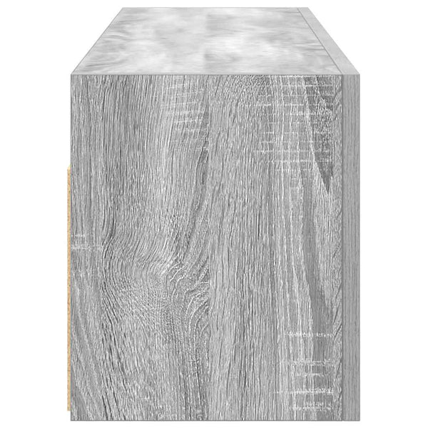 Vasalina Badezimmerschrank, grau Sonoma, 100x25x30cm (Holz)