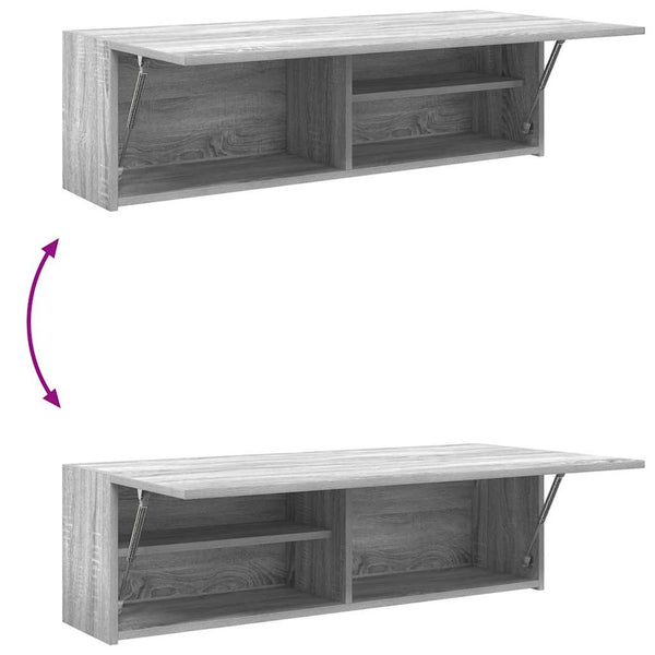 Vasalina Badezimmerschrank, grau Sonoma, 100x25x30cm (Holz)