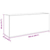 Schwarzer Badezimmer-Wandschrank Vasalina 100x25x40cm (Holz)