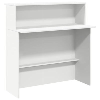 Empfangstheke Nedelciu 100x50x103,5cm (technisches Holz), weiß