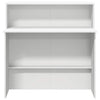 Empfangstheke Nedelciu 100x50x103,5cm (technisches Holz), weiß